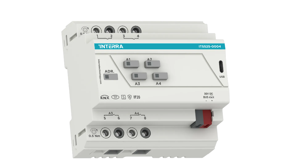 KNX Secure Combo+ Активатор переключателя - 4 канала