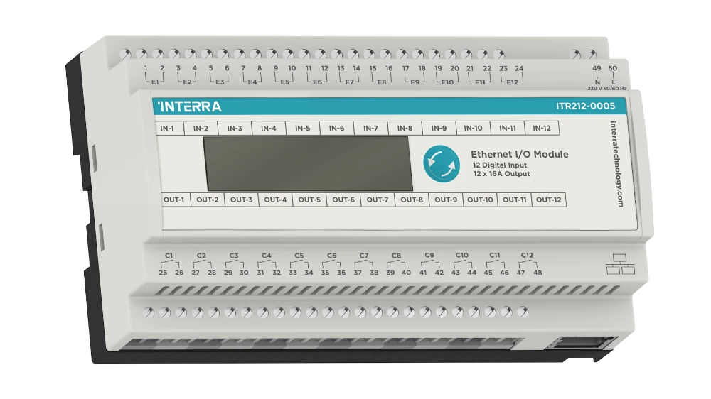 12-канальный модуль ввода-вывода Ethernet