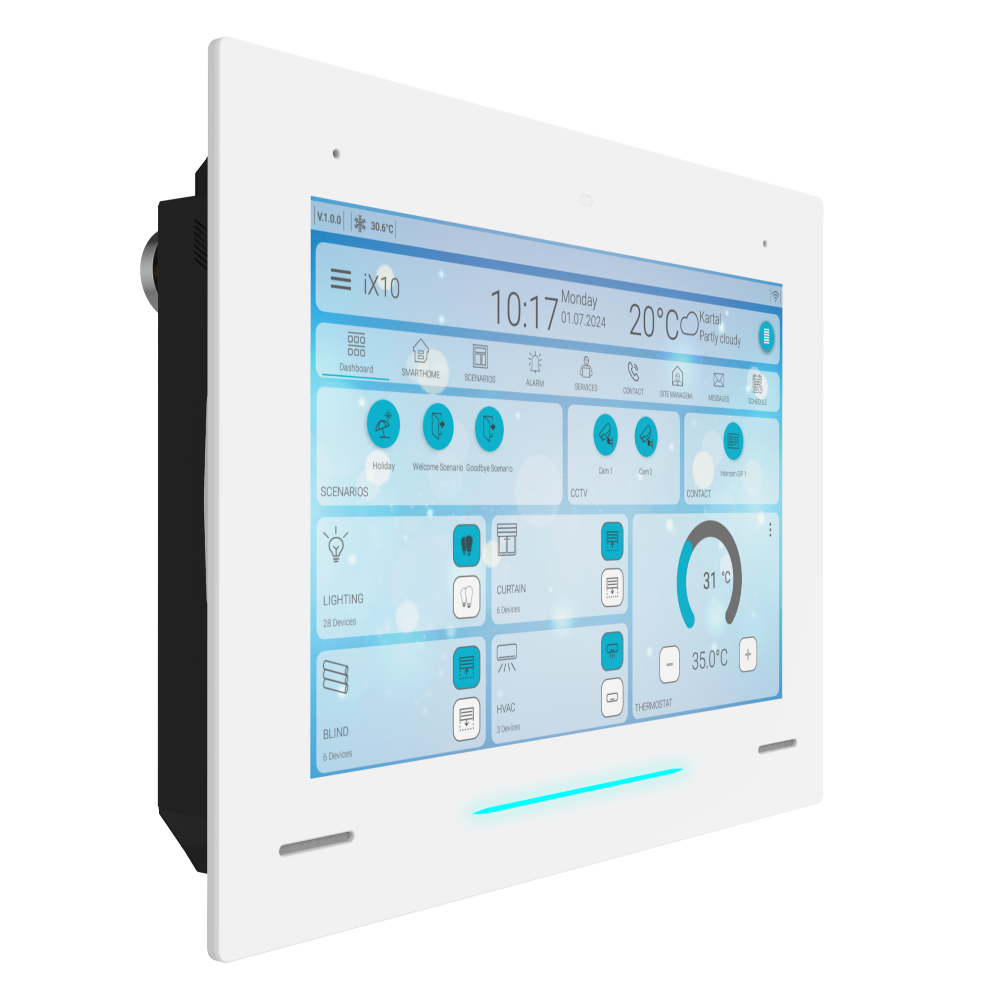iX10 — сенсорная панель KNX 10,1 дюйма / белая