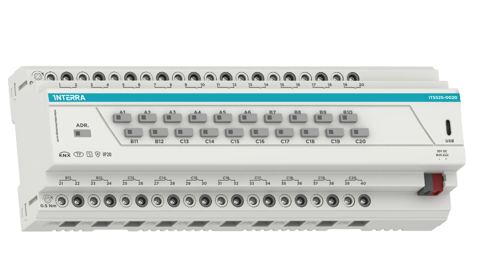 KNX Secure Combo+ Активатор переключателя - 20 каналов